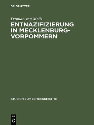 cover image of Entnazifizierung in Mecklenburg-Vorpommern